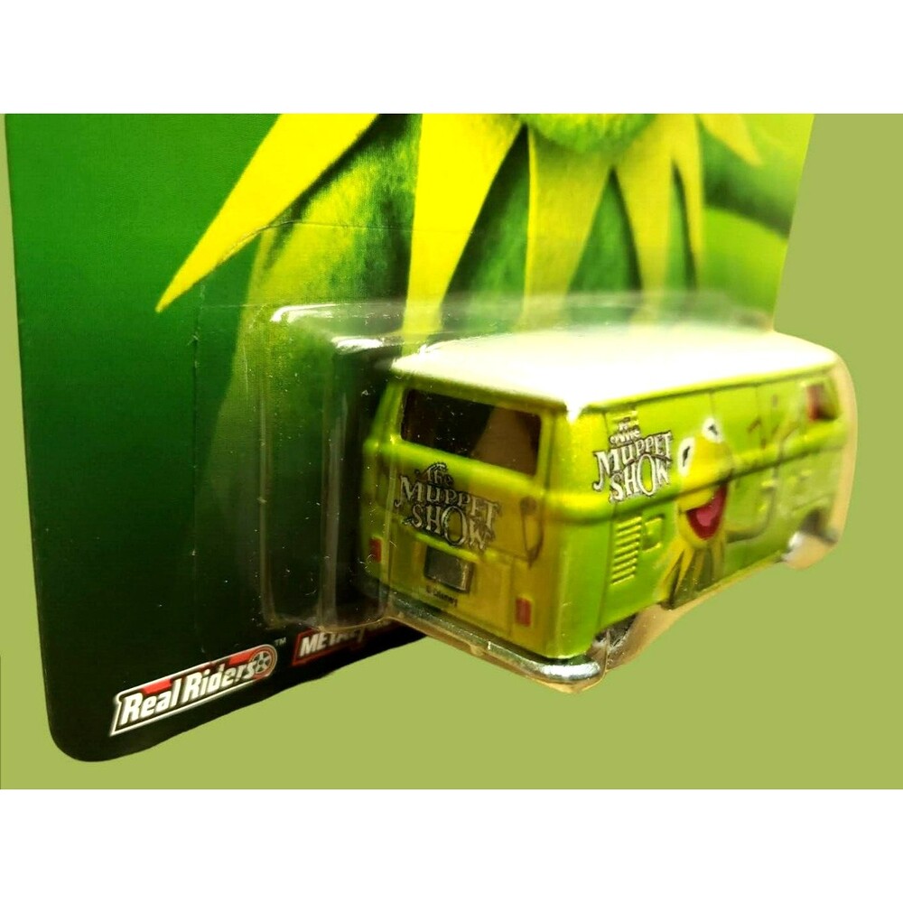 2014 Hot Wheels Pop Culture: The Muppets VOLKSWAGEN T1 PANEL BUS Lime Green 1:64 - Picture 7 of 14